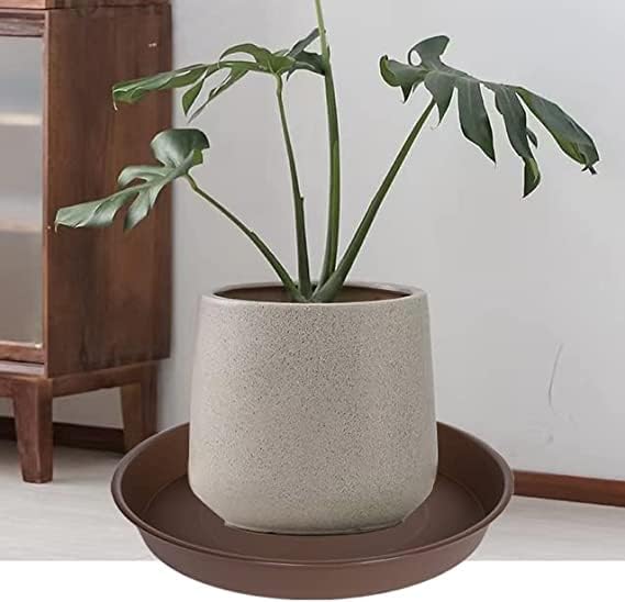 2 Pack of 8 inch Plant Saucer Clear, Heavy Duty Plastic Plant Water Tray 8 inch - Image 3