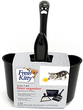 Fresh Kitty 4-in-1 Litter Box Organizer Cleanup Kit – Cat Litter Box Cleaning by Fresh+Kitty