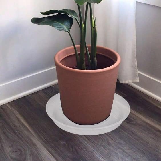 6 Pack Plastic Plant Saucer Water Drip Tray, 4 5 6 7 8 9 10 11 12 inch - Image 6