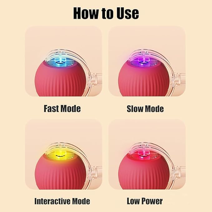 2025 New Electric Dog Ball Toy, 360° Smart Automatic Interactive Rolling Dog - Image 3