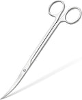 Mandala Crafts 12 Inches Silver Stainless Steel Curved Aquarium Scissors by MandalaCrafts