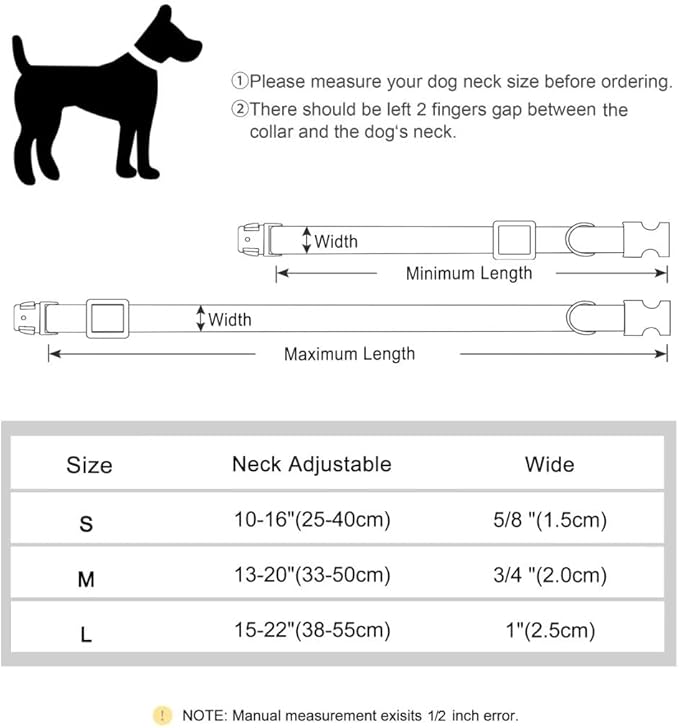 PET ARTIST Dog Collars for Medium Dogs, Soft Padded Premium Nylon Dog Collar - Image 6