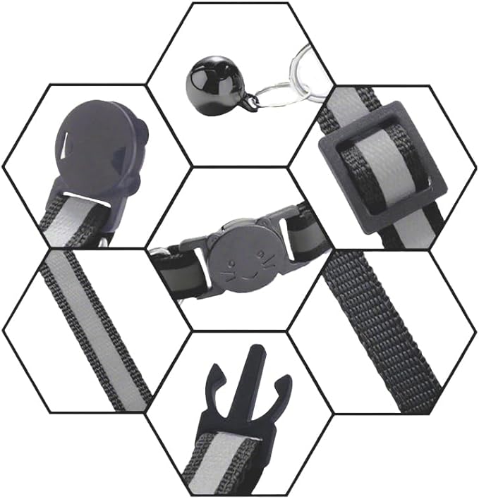 3 Pack Reflective and Breakaway Cat Collars - Image 4