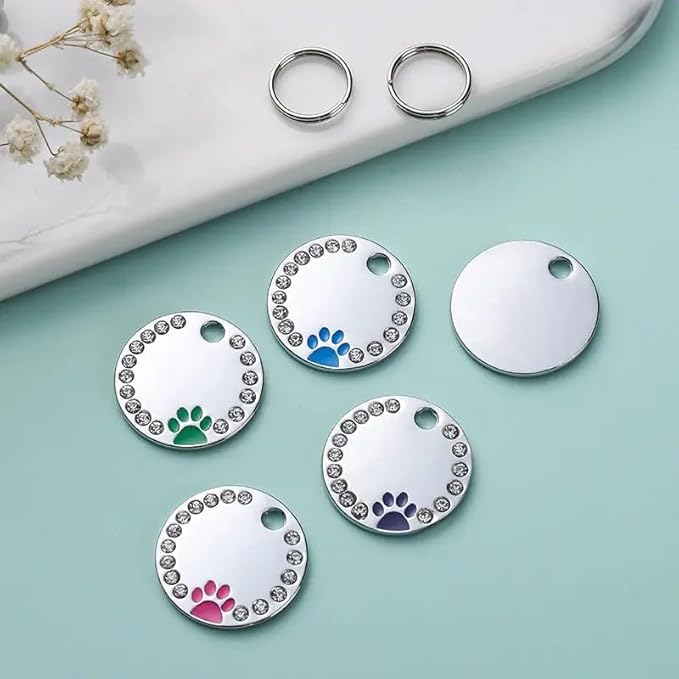 Personalized Dog/Cat Cute Paw Pet ID Tag - Image 8
