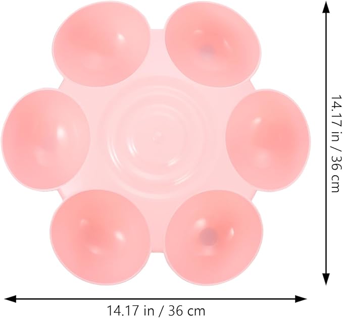Multipurpose Flowers Pet Feeding Bowl 14.17 Inch Plastic Cat Feeder Dog Treats - Image 7