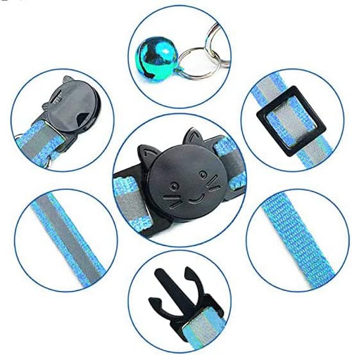 12-Pack Safety Release Reflective Cat Collars - Image 2