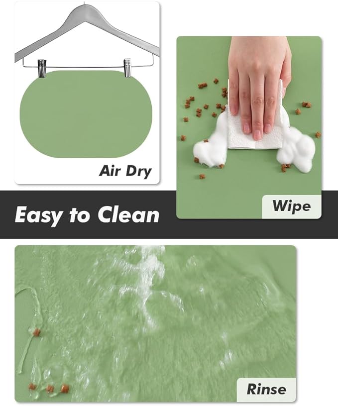Absorbent Dog Food Mat-Dog Mat for Food and Water Bowl, Quick Dry Pet Food Mat - Image 4