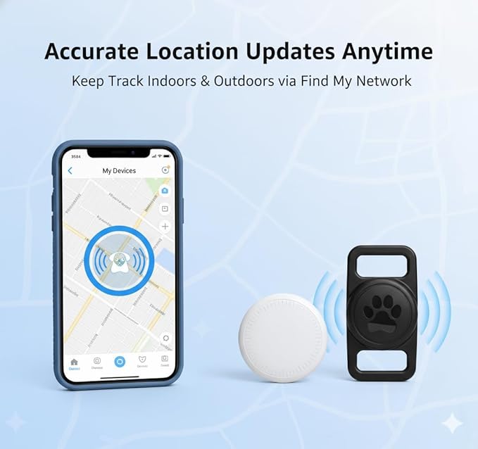 Smart Pet Location Tag with Holder – No Monthly Fee, Compatible with Apple Find - Image 6