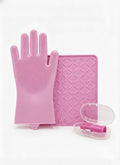 3-in-1 Stress-Free Dog Bathing Kit – Silicone Grooming Gloves, Suction Lick Mat by Unknown