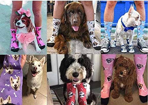 Custom Face Socks, Personalized Dog Lover Pet Photo Picture on Socks Unisex - Image 3