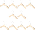 Wooden Dog Clothes Hangers 10pcs 8.66 Inch Sturdy Wear-Resistant Pet Accessory by Parliky