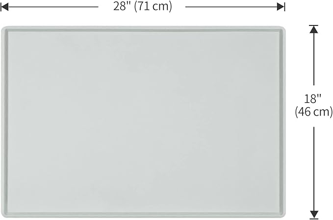 Dog Food Mat, Silicone Waterproof Food Tray, Non Slip Pet Bowl Mats Placemat - Image 5