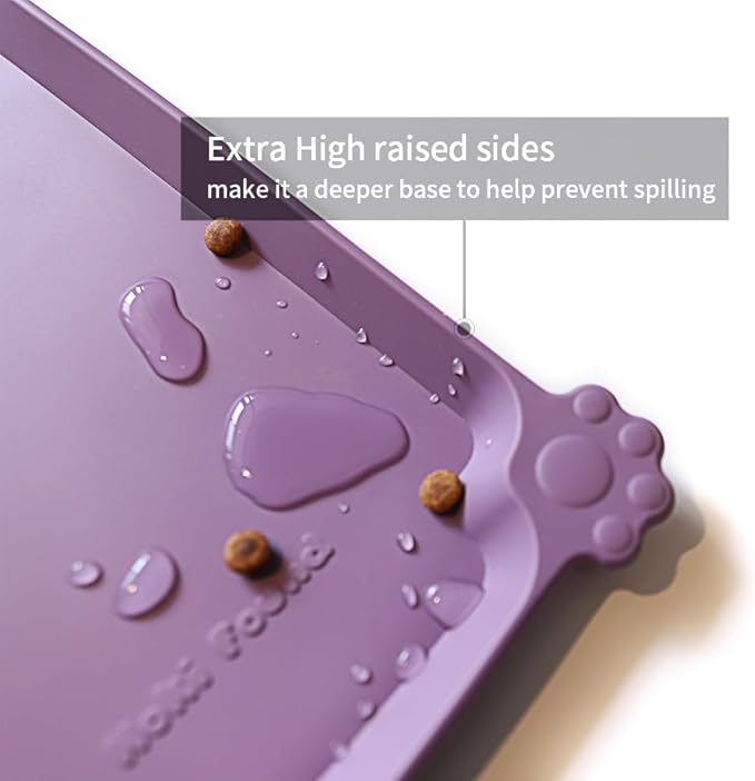 Hoki Found Large High-Sided Silicone Pet Food Tray - Image 2