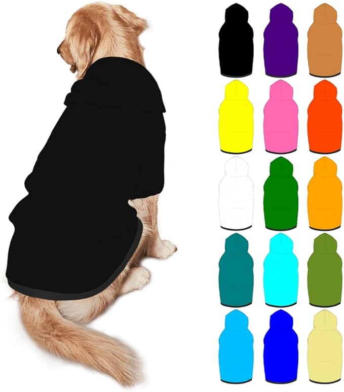 Custom Dog Hoodie Personalized Photo Text Logo Name Dog Clothes, Soft & Warm by Mynvzrk