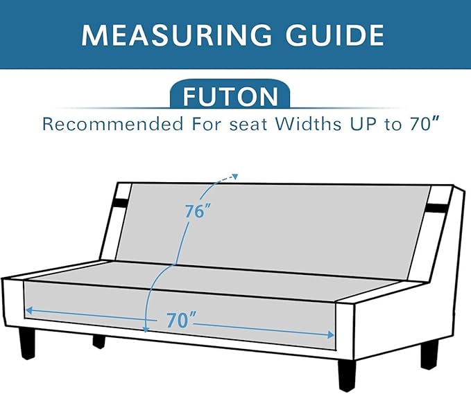 H.VERSAILTEX Futon Cover Reversible Sofa Slipcover Furniture Protector Water - Image 2