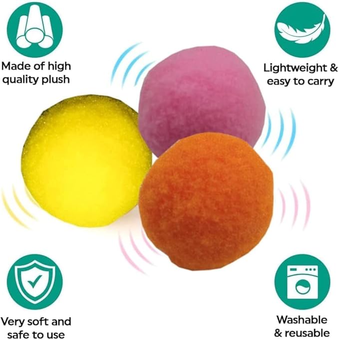 Premium Soft Pom Pom Balls for Kittens - Image 2