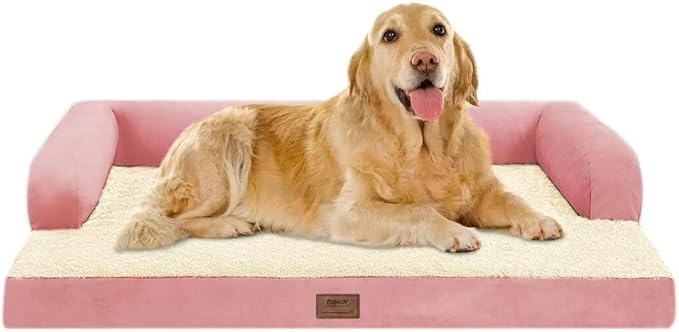 Large Dog Bed Orthopedic Washable Extra Pink XL XLarge Big Dog Bed - Image 8