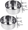 Tfwadmx 2 Pcs Bird Feeding Dish Cups, Parrot Food Bowl Clamp Holder Coop Cup by Tfwadmx