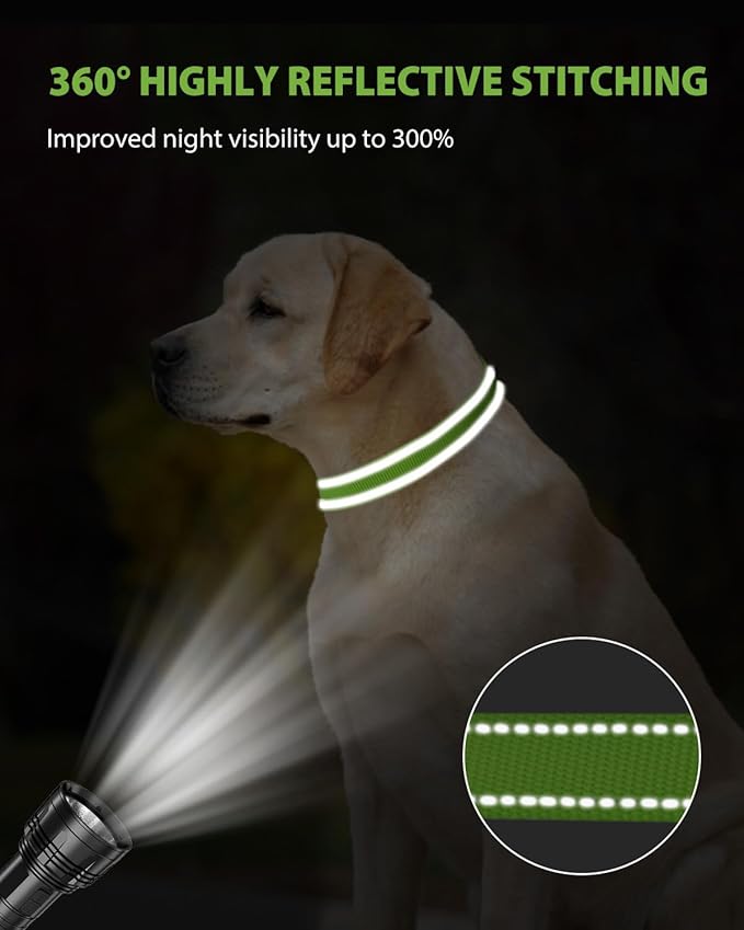 Joytale Reflective Dog Collar, Adjustable Nylon Pet Collar - Image 5