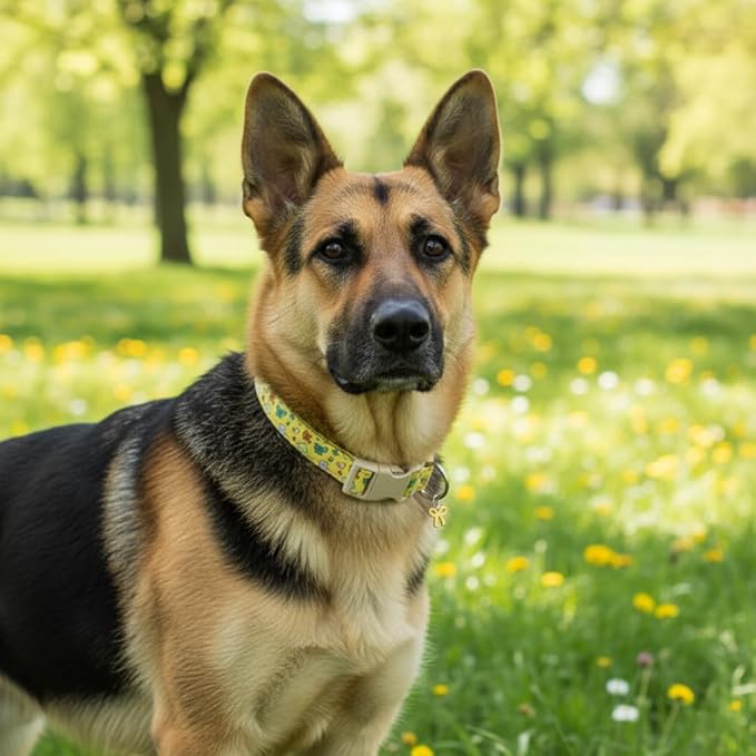 Small Dog Collar with Cute Bowtie Print, Girl Dog Collar - Image 7
