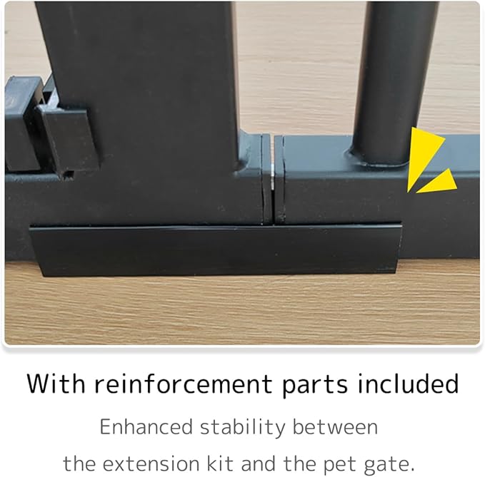 Lumizone Extra Tall Cat Gate Extension Kit 61.02" High Pressure Mounted 8.27" - Image 4