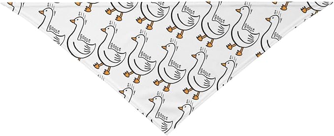 Silly Goose on The Loose Triangle Dog Bandana, Summer Bandana Funny Triangle - Image 9