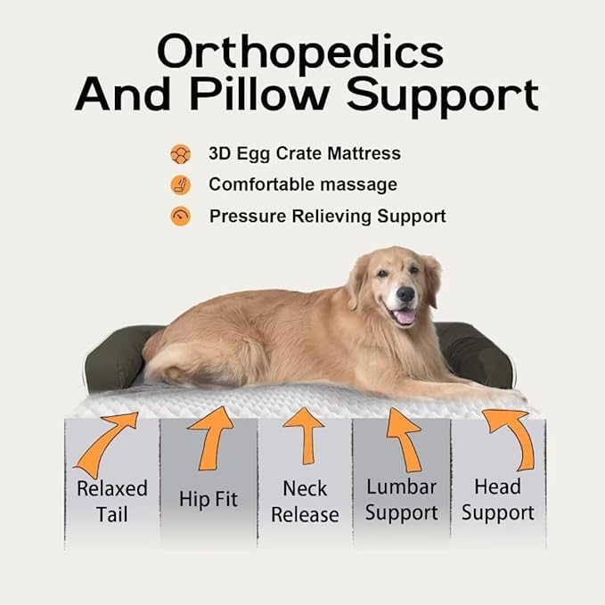 Dog Bed Medium Size Dog-Orthopedic Waterproof Bed - Image 3