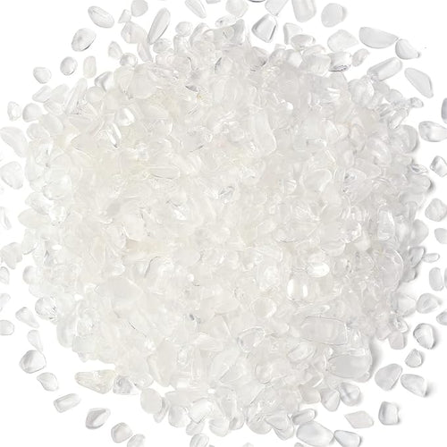 1lb Clear Quartz Aquarium Gravel Rocks Natural Tumbled Healing Crystal Chips by YATOJUZI