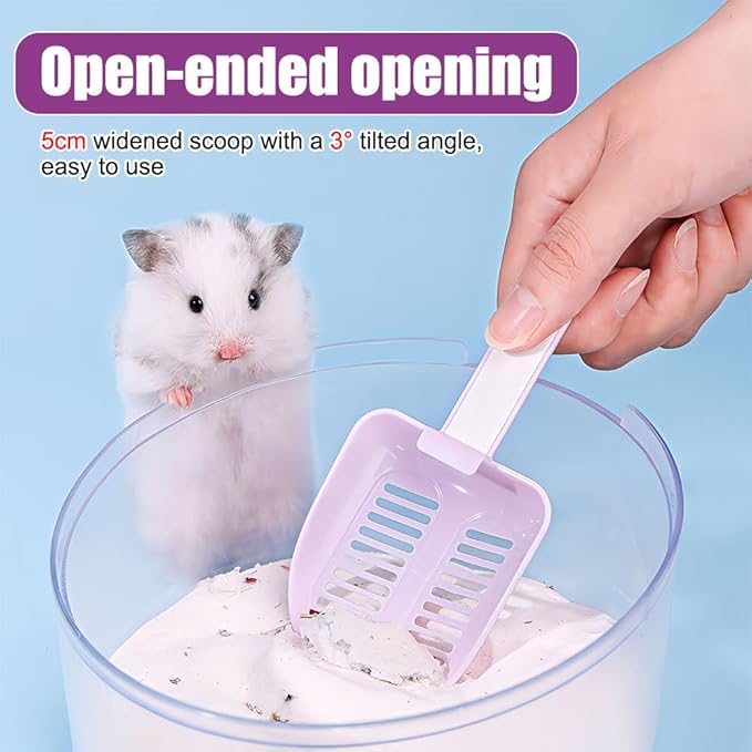 DONGKER Hamster Litter Scoop, Reusable Hanging Hamster Sand Bath Scoop - Image 3