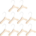 Wooden Dog Hangers 8.66 Inch Small Pet Hangers Wear-Resistant Solid Wood by WHAMVOX