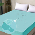 Waterproof Mattress Protector King, Fitted Sheet Style Breathable Mattress Cover by OHANO