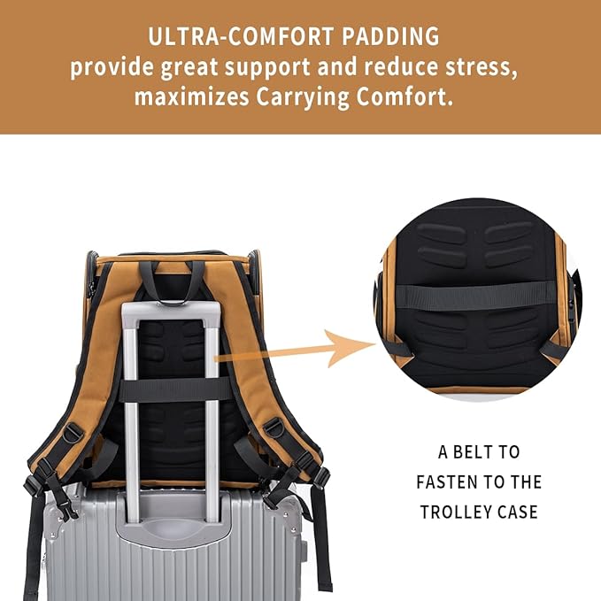 Cat Backpack Carrier for Small Dogs and Medium cat Puppy Kitten Bunny Pet - Image 9
