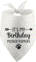 It's My Birthday Mother Puppers White Dog Bandana Birthday Gifts by Unknown