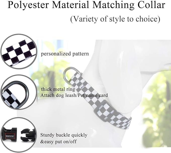 Roses&Poetry Dog Collar with Colourful Patterns, Adjustable Durable Puppy - Image 4