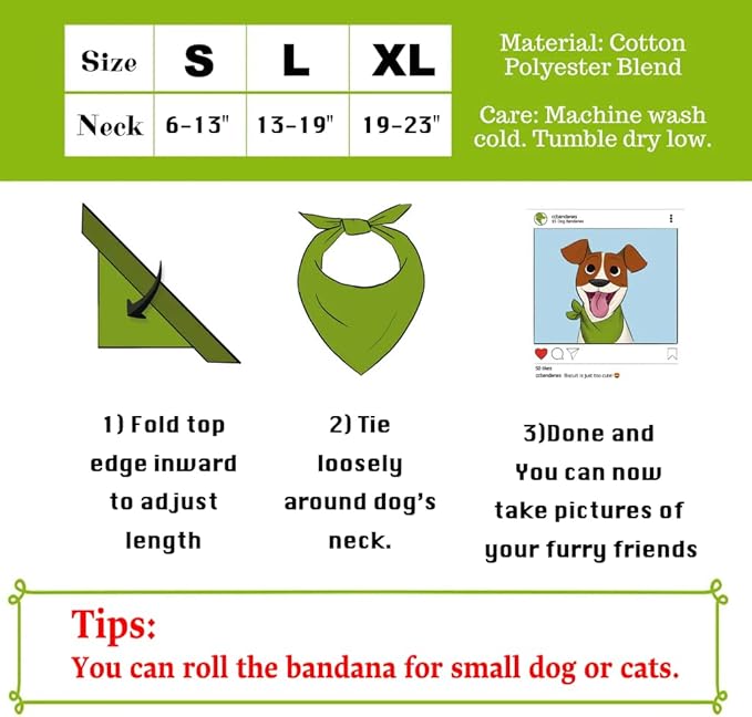 Birthday Dog Bandanas 1 Pack, Colorful HBD Dog Scarfs - Image 8