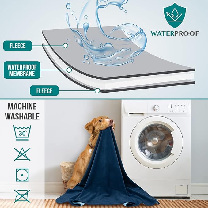 PetAmi Waterproof Dog Blanket for Medium Large Pets Dogs Cats, Pet Couch Cover - Image 4