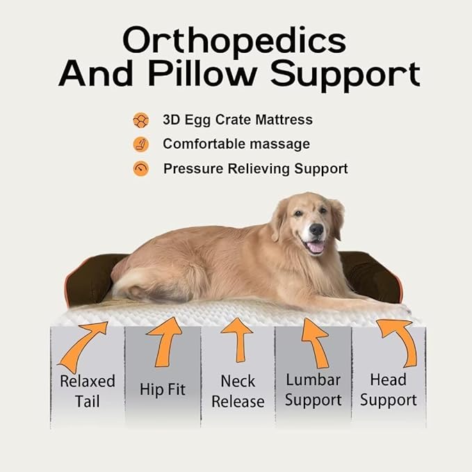 Dog Bed Medium Size Dog-Orthopedic Waterproof Bed - Image 3