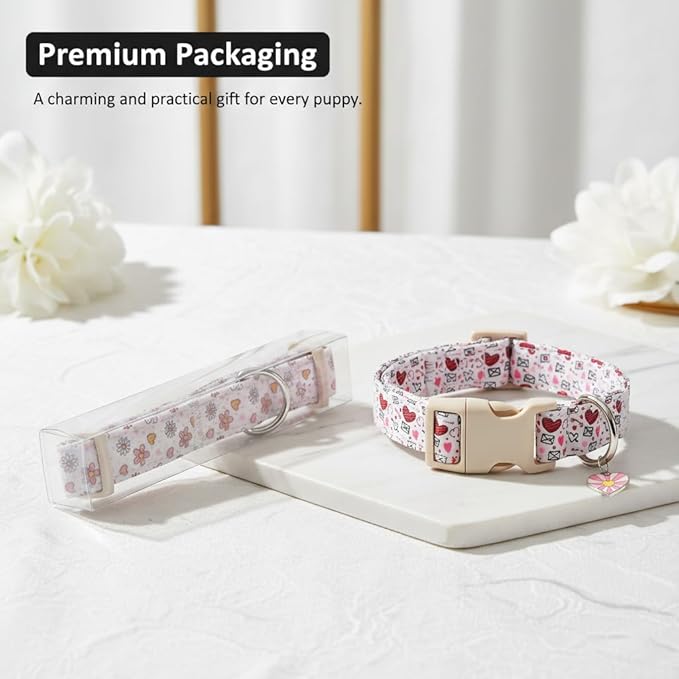 Pink Dog Collar, Girl Dog Collar - Image 6