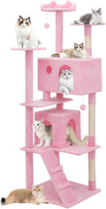 Athena Collection Cat Tree, 77 Inch Cat Tower by AthenaCollectionFurniture