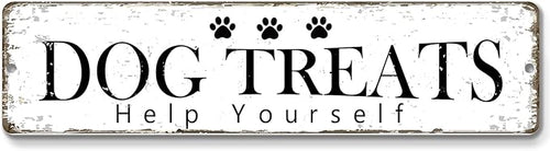 12x3 Inch Dog Treats Sign PC Signage Decor by ZonleeApex