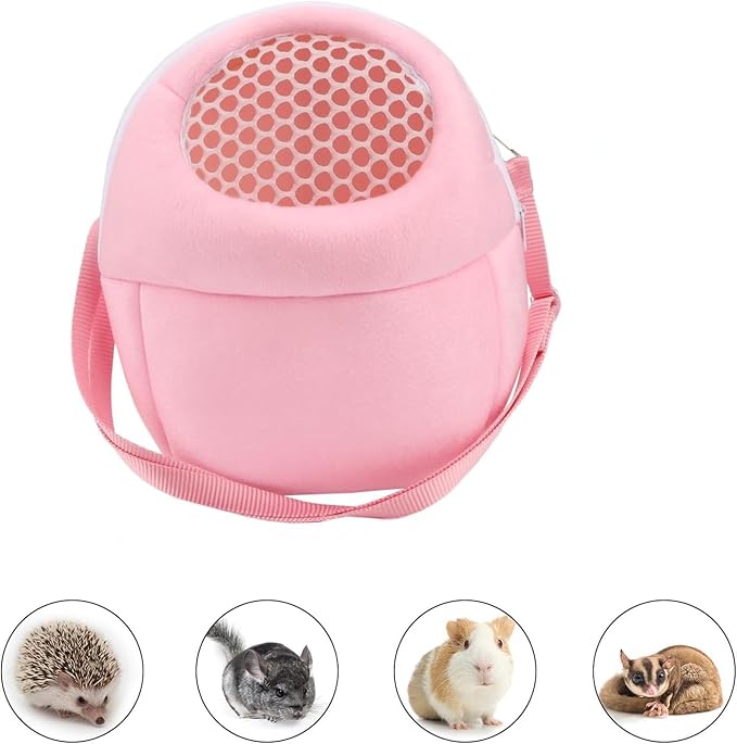 Pet Carrier Backpack for Small Animals, Travel Handbag for Cat, Guinea Pig - Image 6