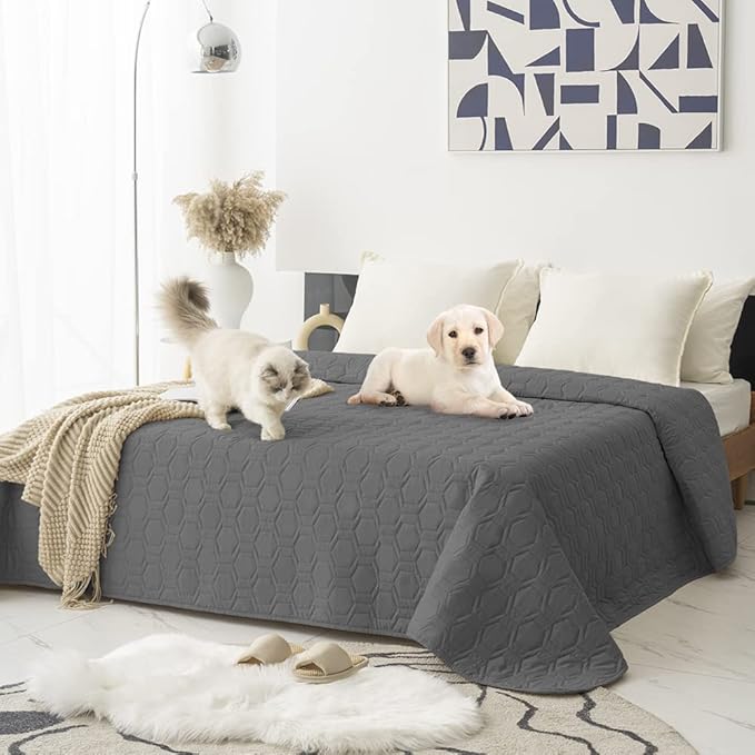 Waterproof and Anti-Slip Dog Bed Cover and Pet Blanket Sofa Pet Bed Mat ，car by TcksstexFauxFurDogBedCover