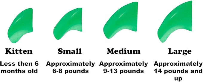 Candy Cane Combo Soft Nail Caps Cats Claws 40pk Kitten Size - Image 2