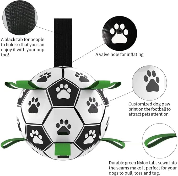 QDAN Dog Toys for Small Medium Puppy, Soccer Ball for Dogs - Image 6