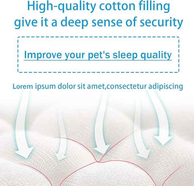 Original Calming Donut Dog and Cat Bed in Shag Fur, Dog Beds - Image 4