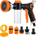 Dog Wash Hose Attachment, 8 in 1 Garden Hose Nozzle Sprayer by SAYA+KIJI