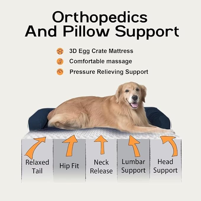Extra Large Dog Bed-Orthopedic Waterproof XL Dog Bed - Image 3