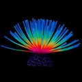 Uniclife Aquarium Imitative Iridescent Blue Sea Urchin Ball Artificial Silicone by UnicLife