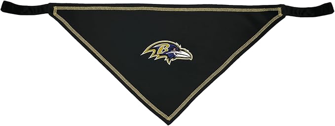 Pets First NFL Baltimore Ravens TIE Bandana, Size Small/Medium. Dog Bandana - Image 2