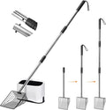 Cat Litter Scoop with Holder 43" Metal Litter Scooper with Stainless Steel Long by PETOCAT